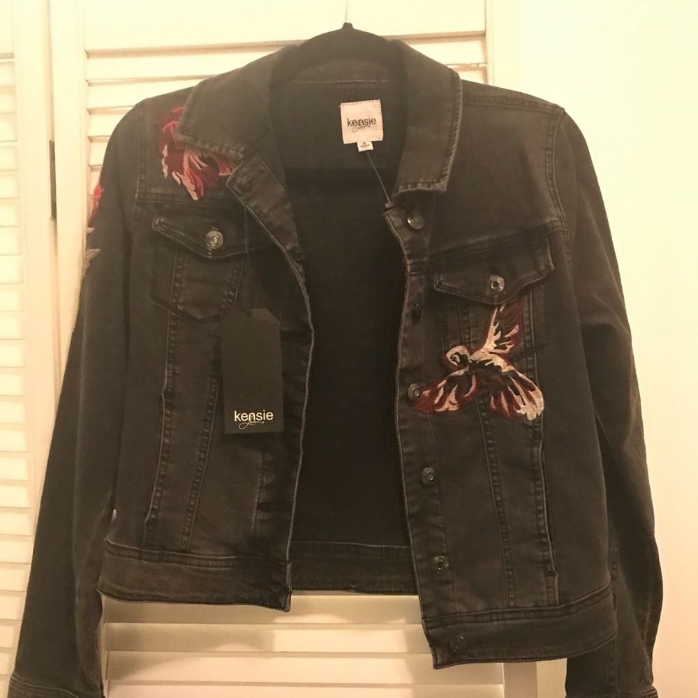 Cropped Kenzie jean jacket!